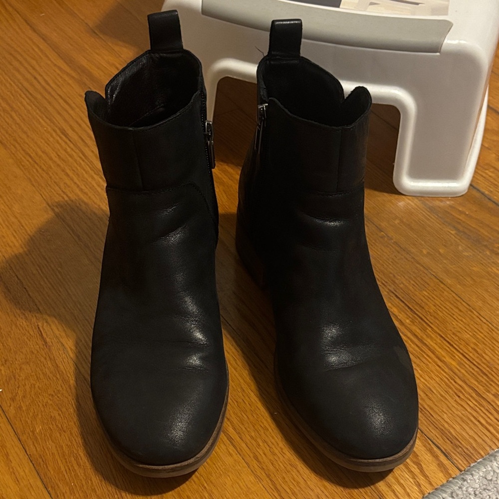 Lucky Brand Black Ankle Boots
